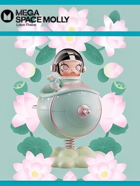 Pop Mart MEGA Space Molly 100% Blooming Lotus Vietnam Exclusive Hoa Sen Figure
